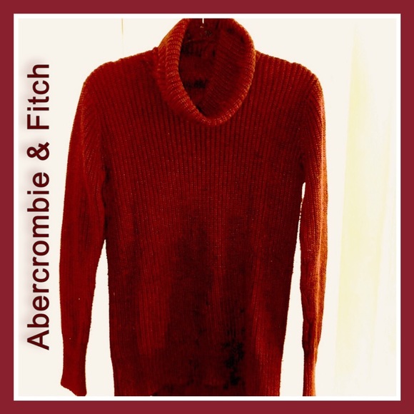 Abercrombie & Fitch Sweaters - Abercrombie & Fitch Perfect Turtle Neck Sweater Burgundy
